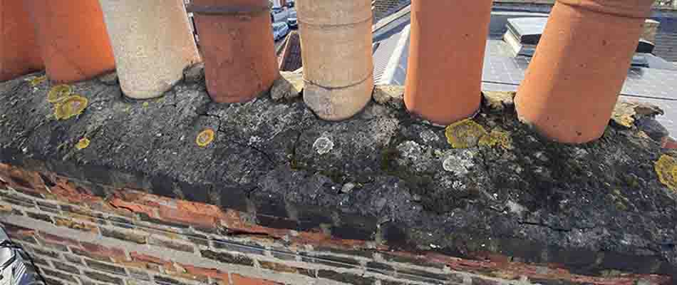 Partial chimney rebuild in North West London