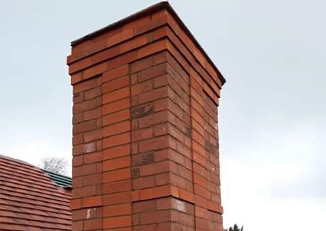 New build development chimney stack brickwork