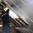 Internal insulation of a pitched roof