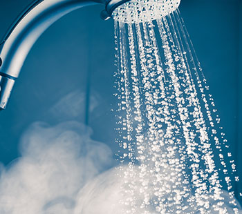 Shower steam causing condensation